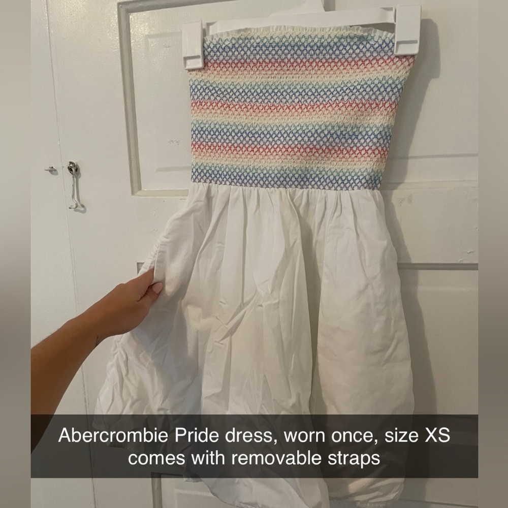 Abercrombie Multicolor Strapless Dress